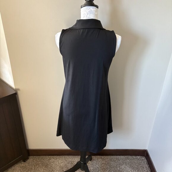 Lulu-B Womens Athletic Dress Collared Black Stretchy UPF 50+ Small - Picture 4 of 5